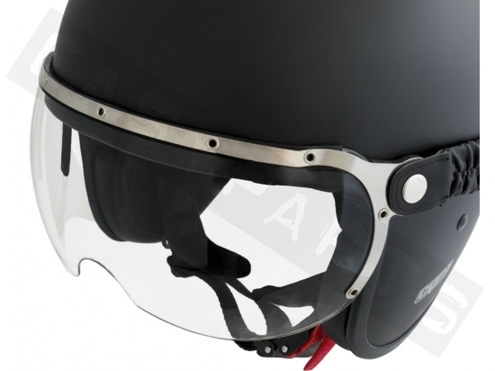 Occhiali casco Jet CGM Custom Telaio Argentato lente transparente
